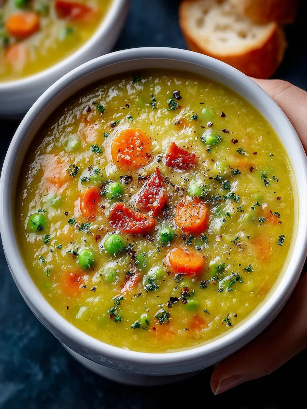 Vegetarian Split Pea Soup Recipe First Image