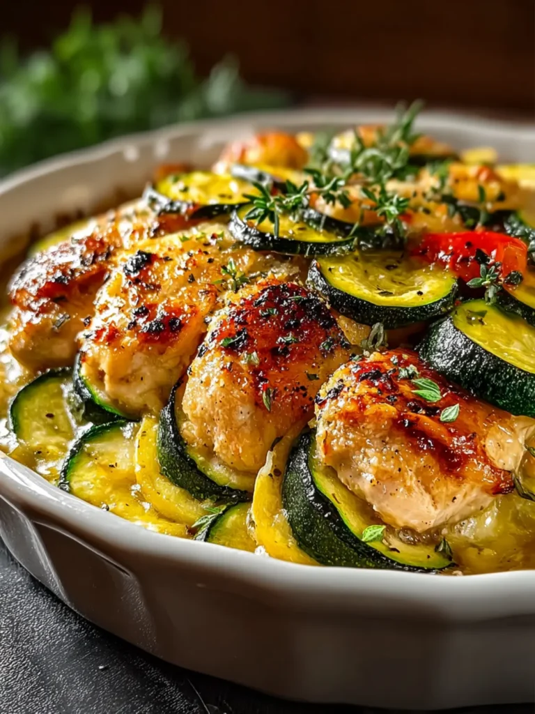 Heavenly Chicken Zucchini Bake: Quick, High-Protein Delight First Image