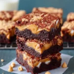 Peanut Butter Brownies (Fluffernutter Brownies) First Image