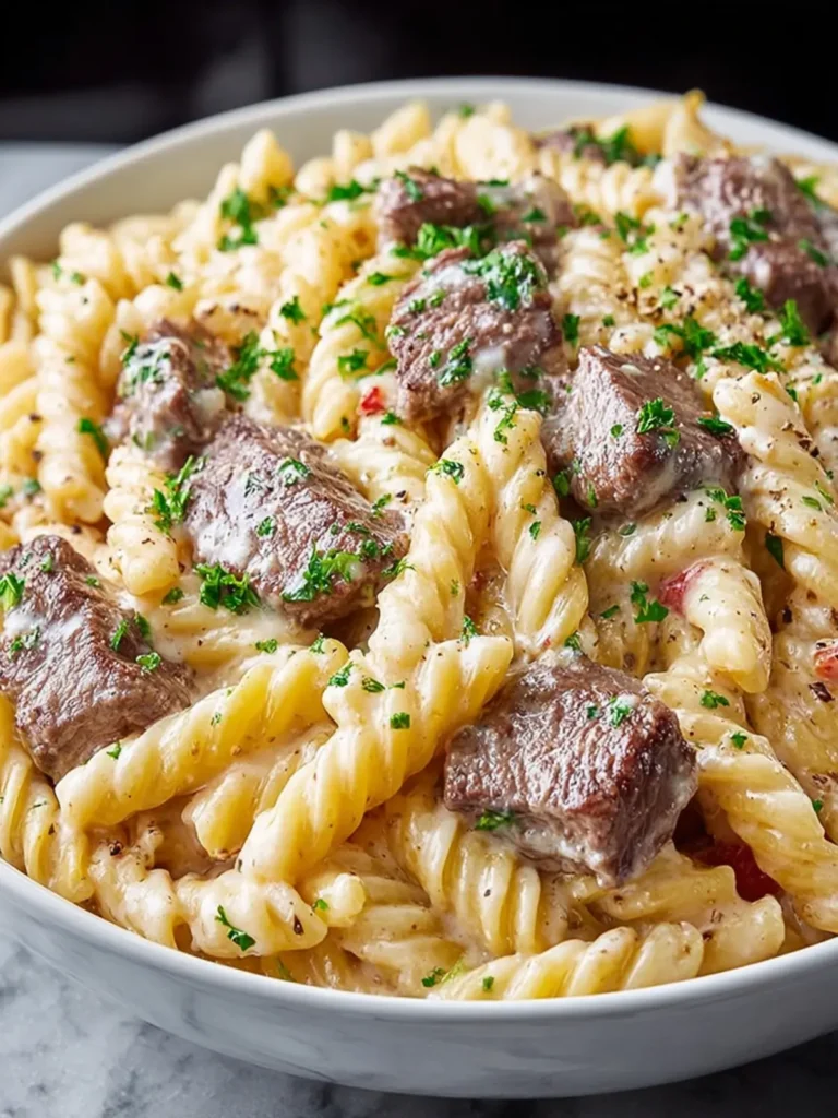 One-Pot Creamy Spicy Garlic Butter Steak & Pasta: The Ultimate Comfort-Skillet Dinner First Image