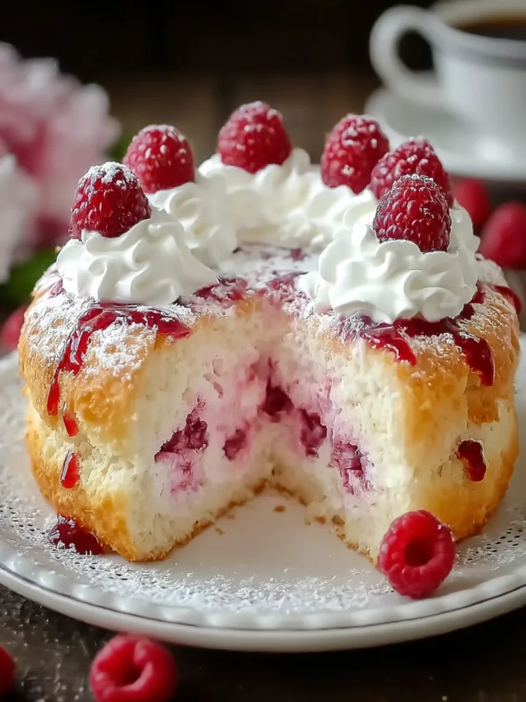 Delightful Raspberry Angel Food Cake for Any Celebration First Image