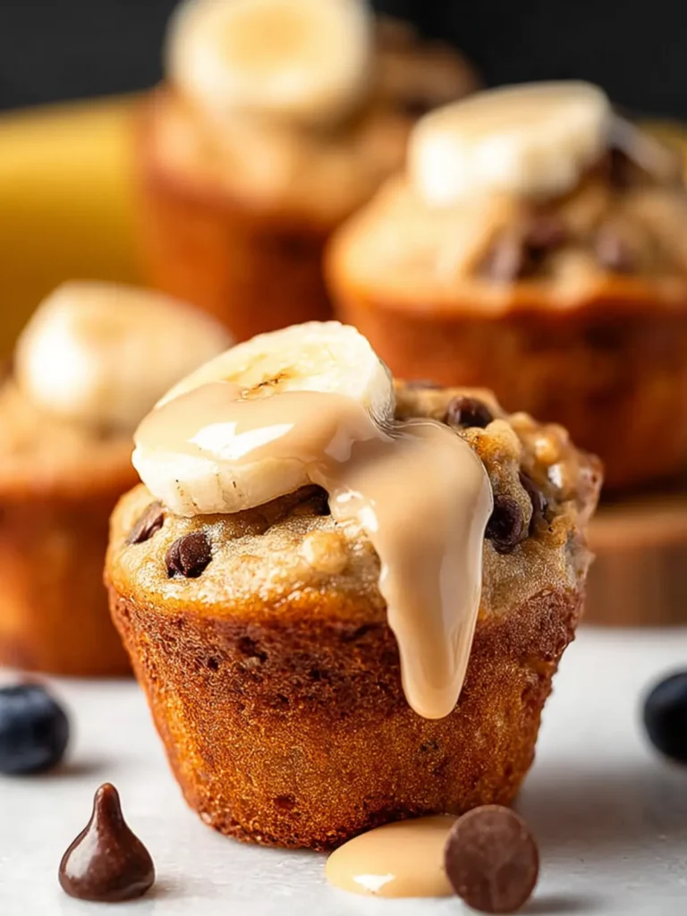 Mini Peanut Butter Banana Protein Muffins First Image