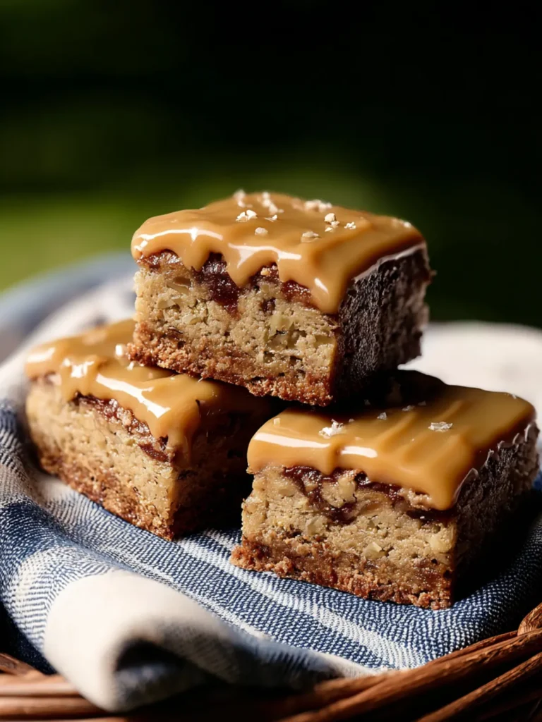 Irresistible Banana Bread Bars with Salted-Toffee Icing First Image