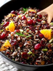 Flavorful Wild Rice with Cranberries & Orange Zest Recipe First Image