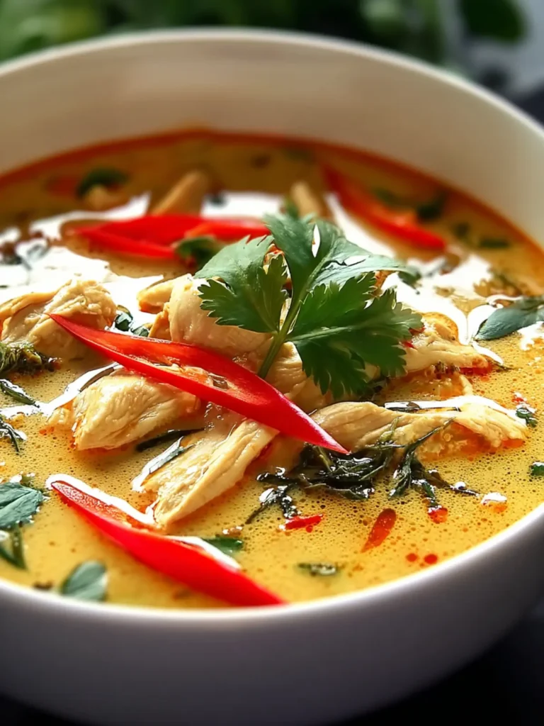 Irresistible Thai Coconut Chicken Soup Recipe to Savor First Image