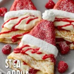 Adorable Santa’s Hat Crepes for Christmas Breakfast Fun First Image