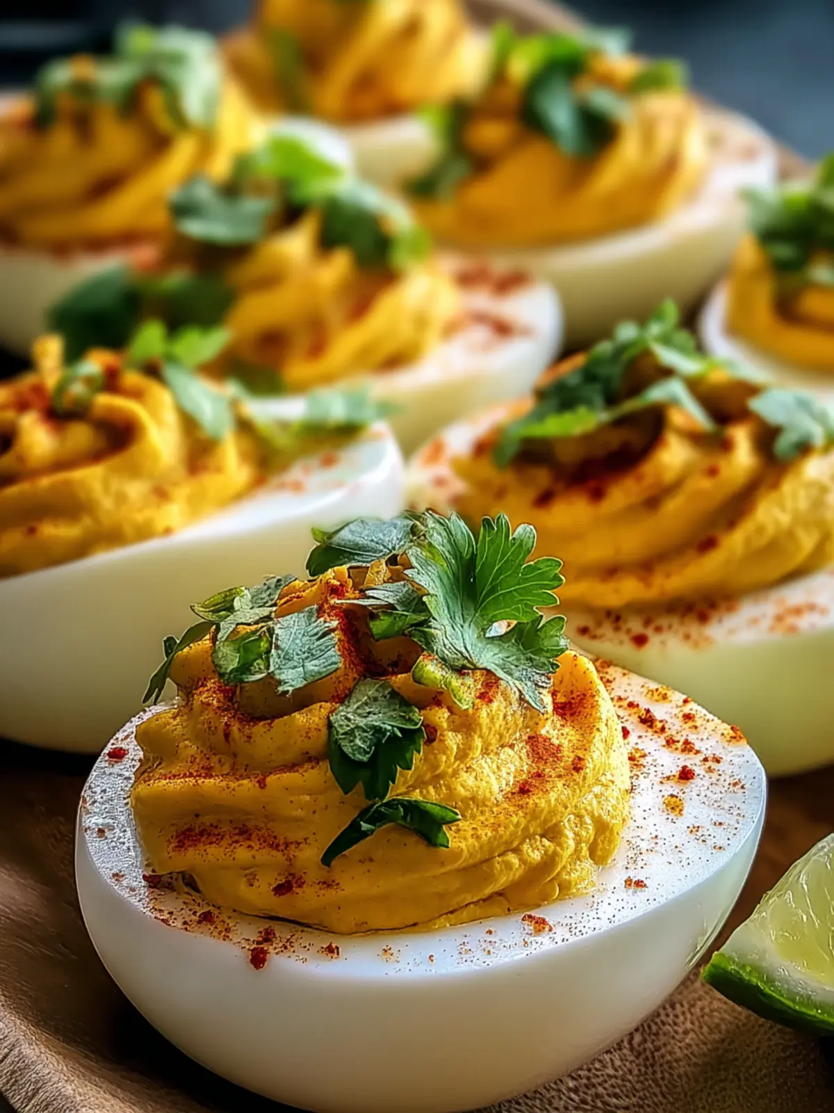 Irresistible Pumpkin Curry Deviled Eggs Recipe Delight First Image