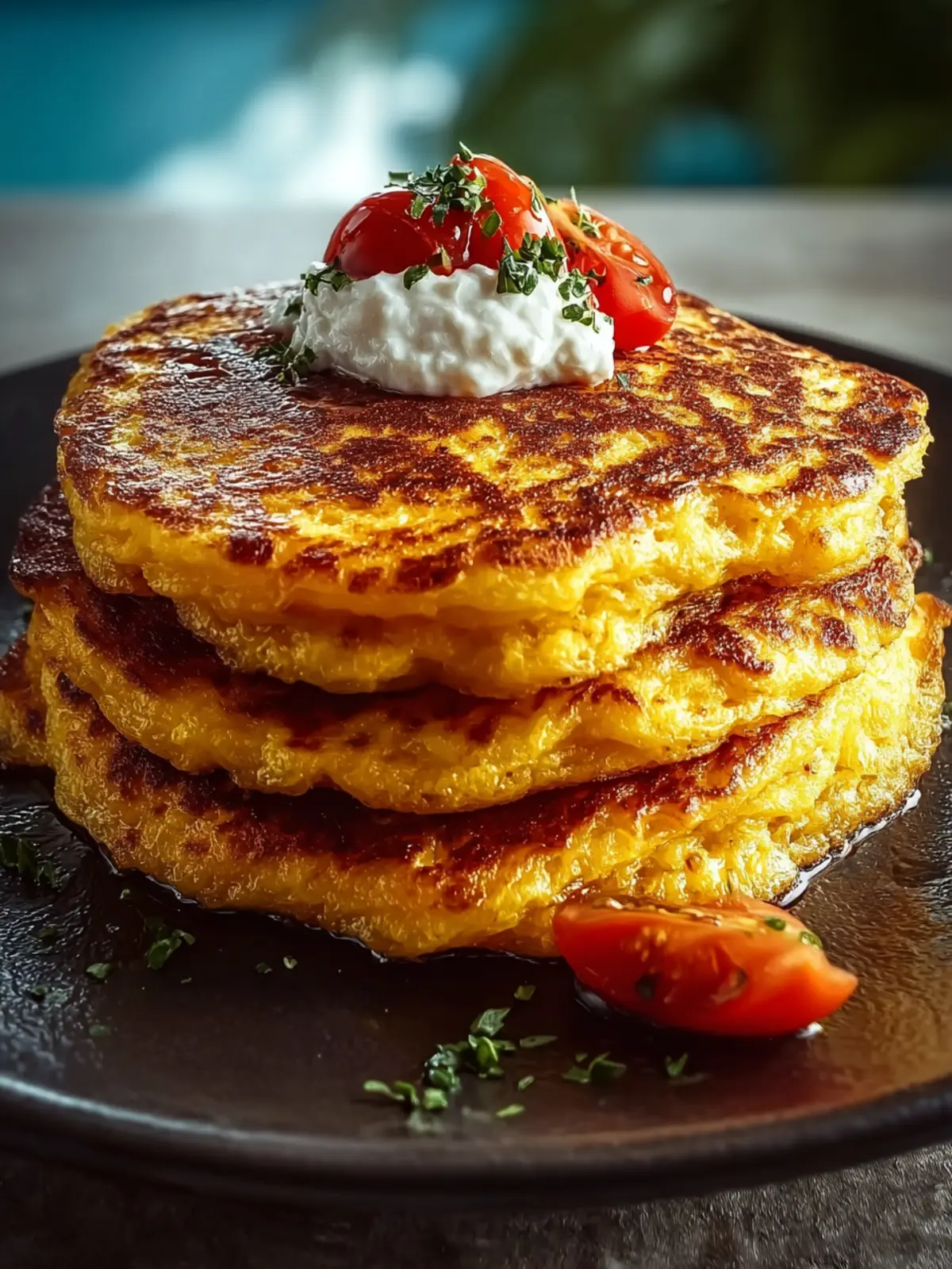 Venezuelan Cachapas (Corn Pancakes) First Image