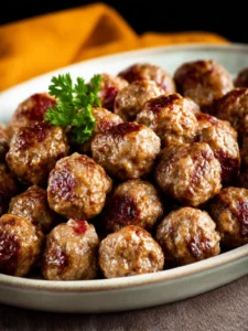 Baked Swedish Meatballs First Image