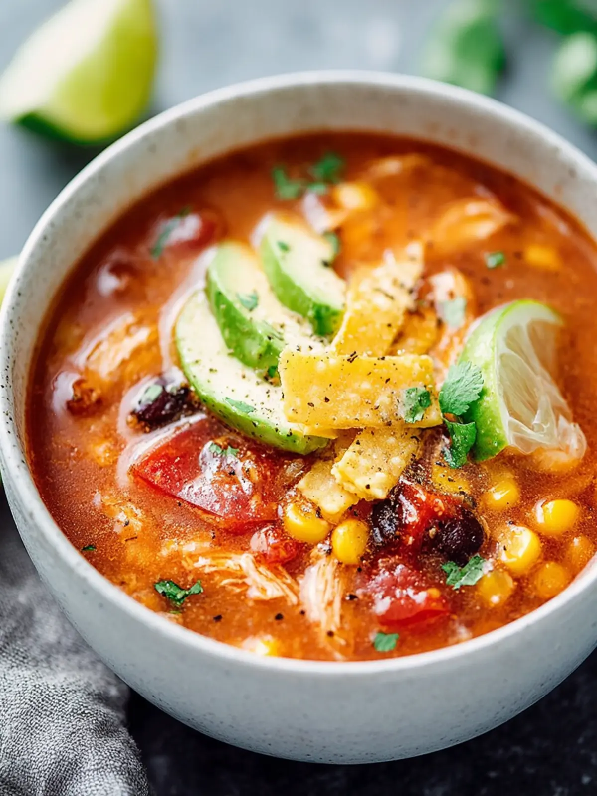 Instant Pot Chicken Tortilla Soup First Image