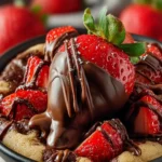 Irresistible Chocolate-Dipped Strawberry Cookie Dough Treats First Image