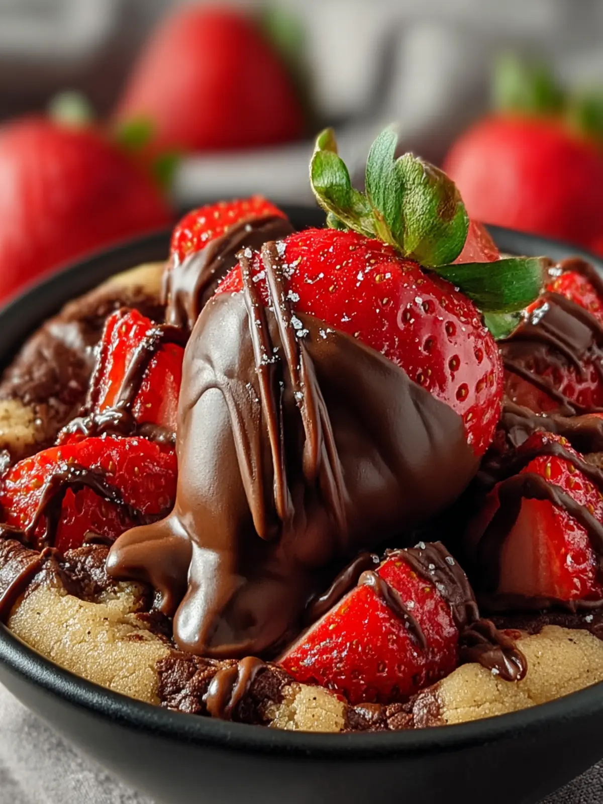 Irresistible Chocolate-Dipped Strawberry Cookie Dough Treats First Image