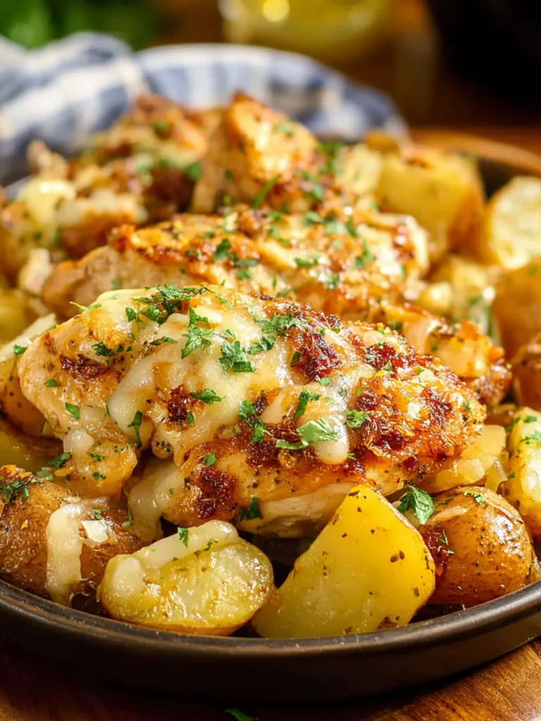 Irresistible Garlic Parmesan Chicken and Potatoes Recipe First Image
