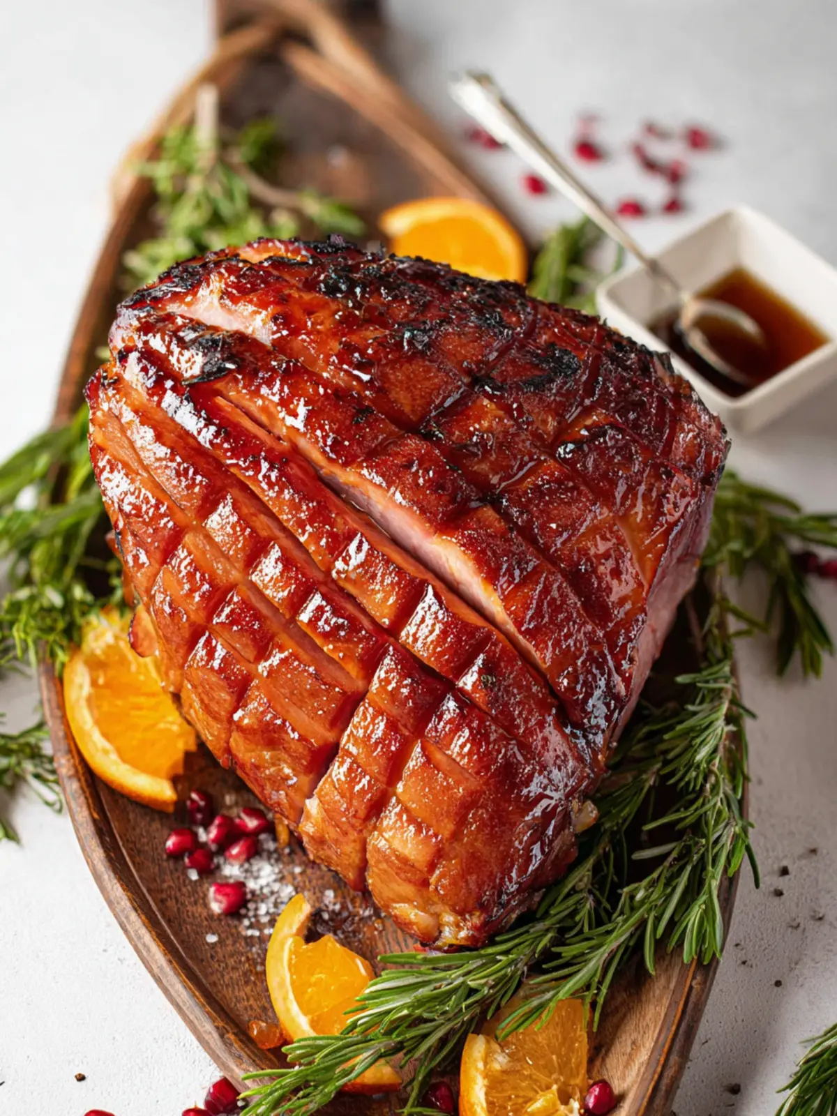 Bourbon Brown Sugar Glazed Ham First Image