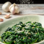 Stir-Fried Spinach with Garlic and Parmesan First Image