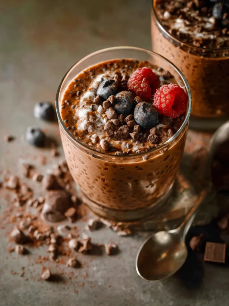 Healthy Chocolate Overnight Oats First Image