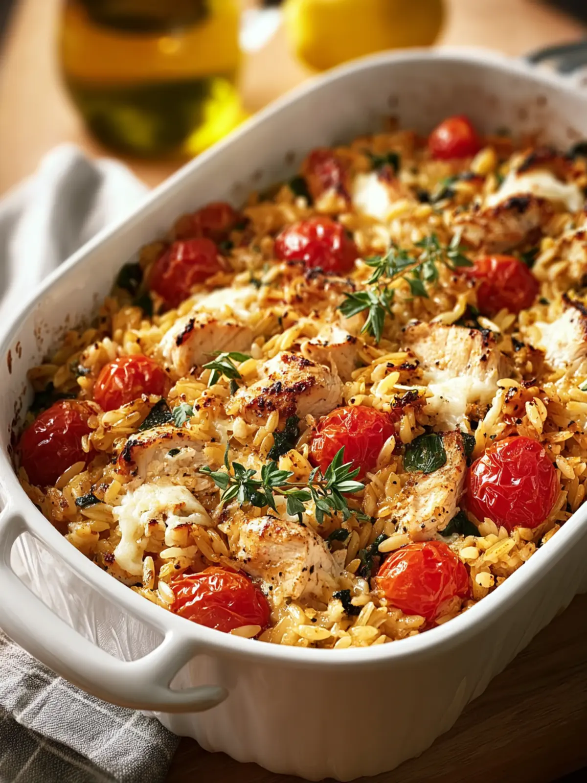 Irresistible Chicken Orzo Casserole Recipe to Delight You First Image