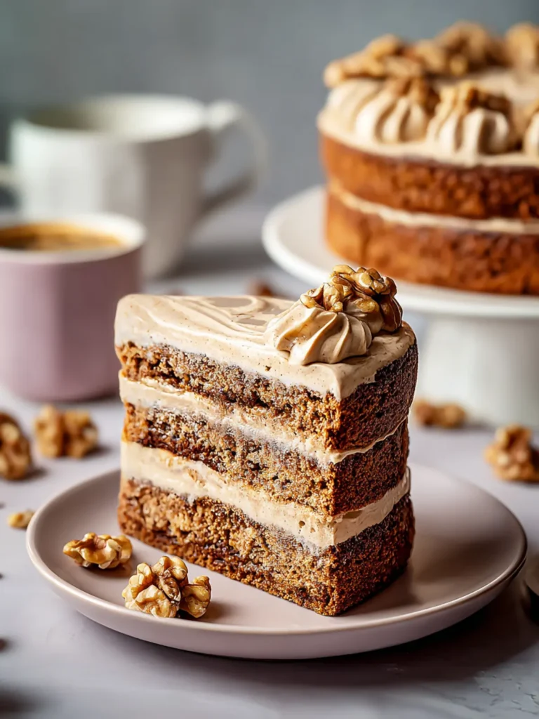 Irresistible Coffee Walnut Layer Cake Recipe to Savor First Image