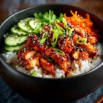 Spicy Korean BBQ Chicken Rice Bowl: A Flavor Explosion Awaits First Image