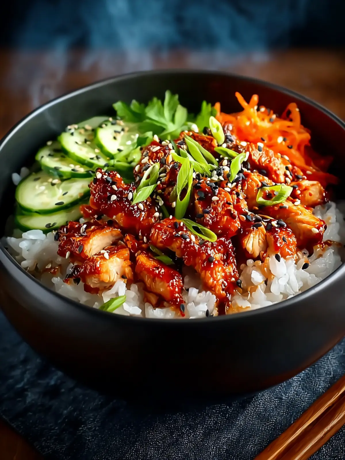 Spicy Korean BBQ Chicken Rice Bowl: A Flavor Explosion Awaits First Image