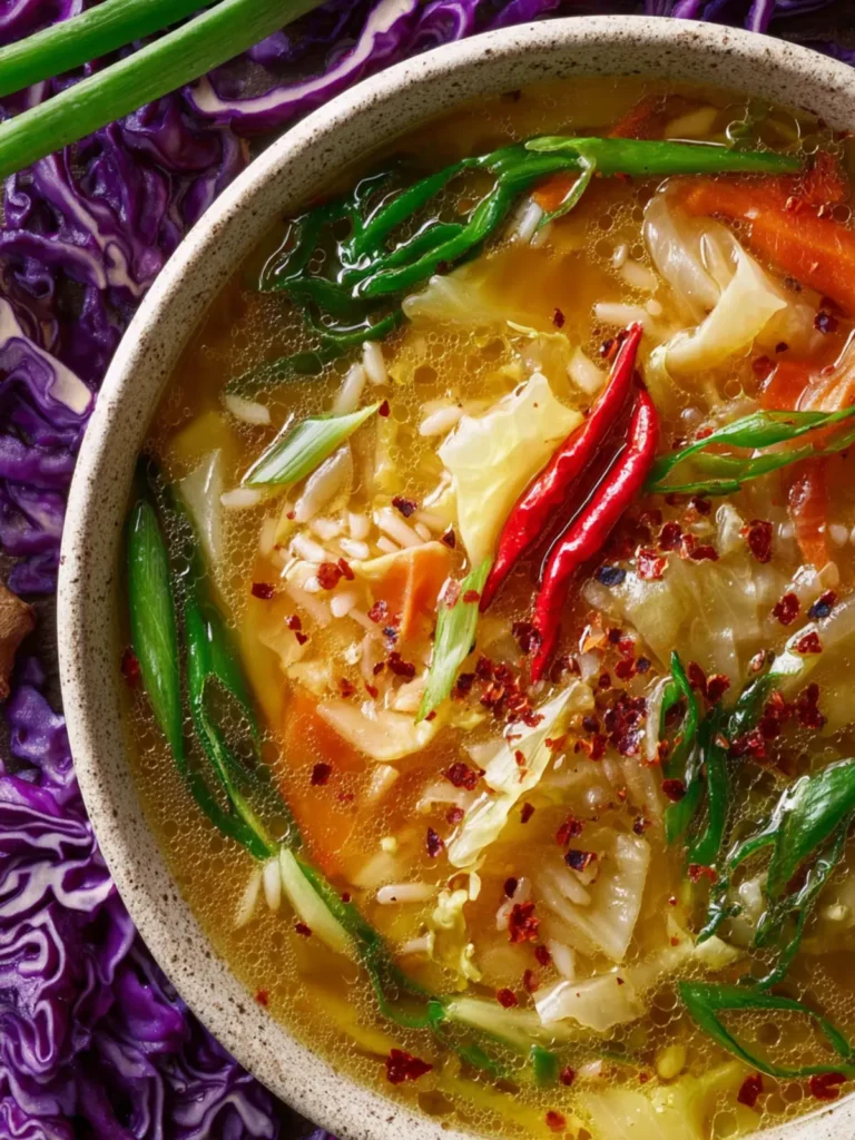 Nourishing Cabbage Rice Soup First Image