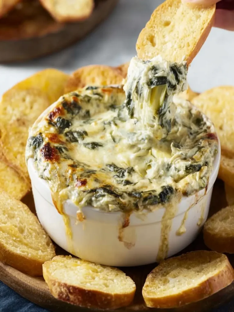 Copycat Applebee’s Spinach and Artichoke Dip First Image