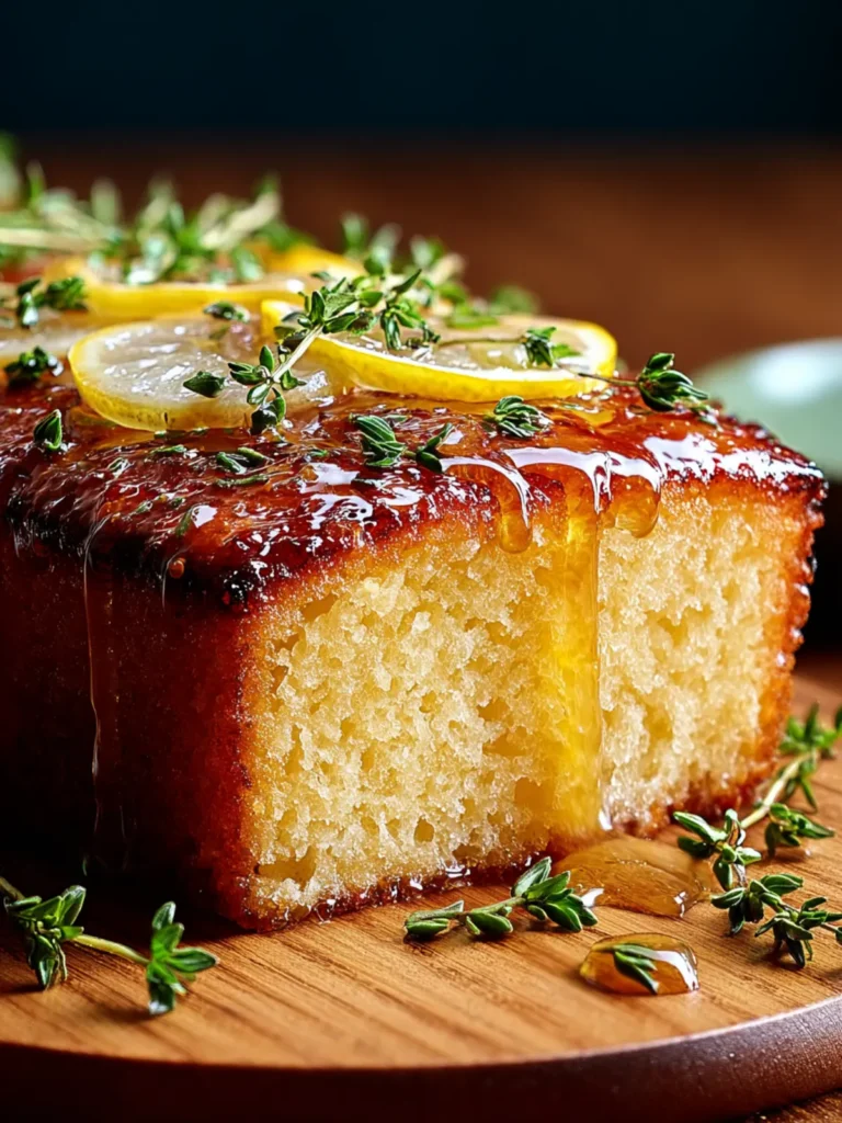Irresistible Brown Butter, Lemon and Thyme Drizzle Cake First Image