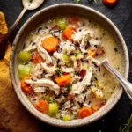 Crock Pot Chicken and Wild Rice Soup First Image