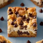 Chocolate Chip Cheesecake Bars First Image