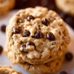 Chocolate Chip Peanut Butter Oatmeal Cookies First Image