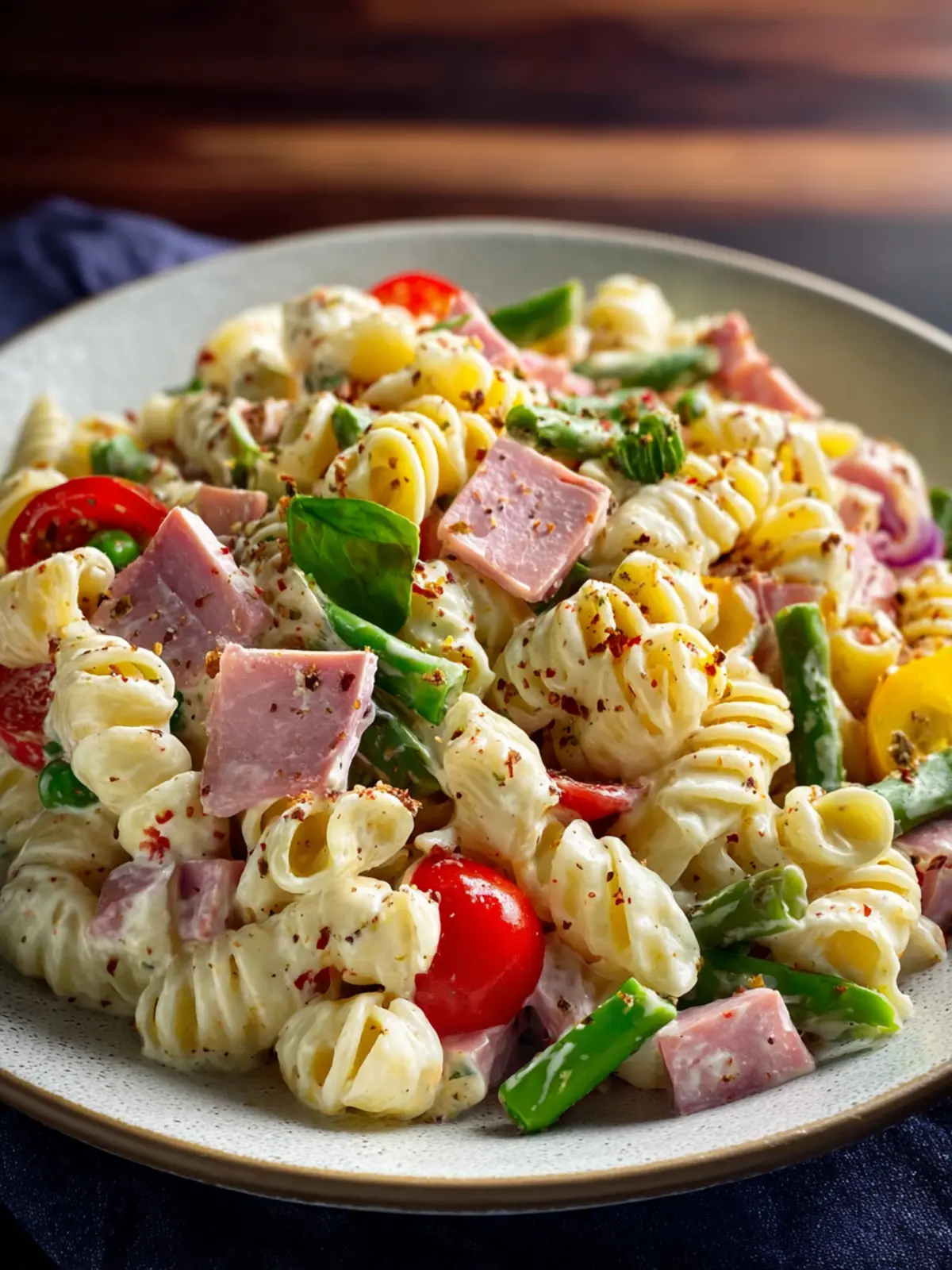Creamy Ham Pasta Salad First Image