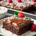 Easy Chocolate Buttermilk Sheet Cake Recipe First Image