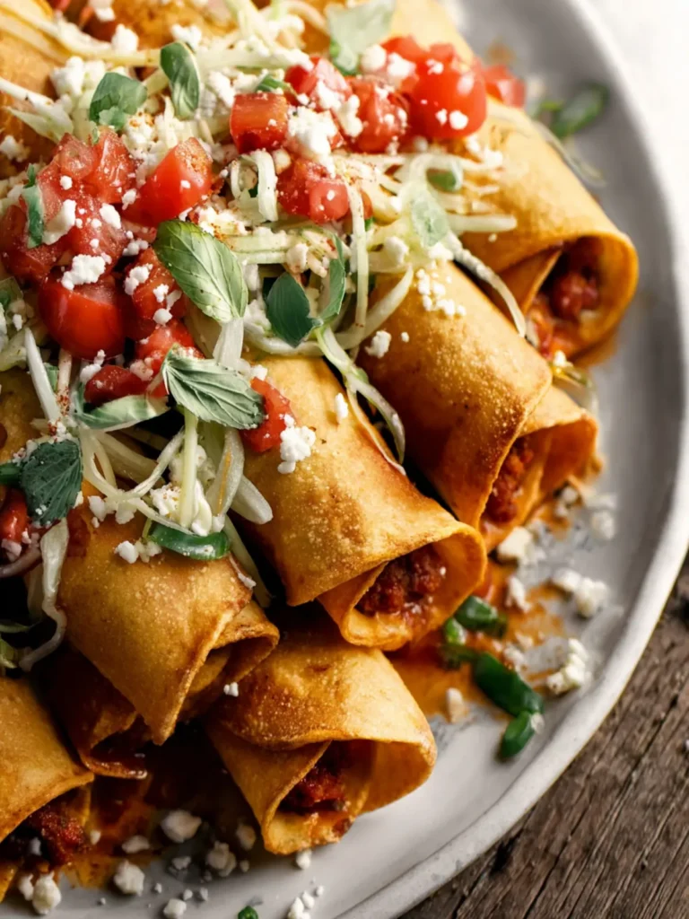 Make Ahead Potato, Chorizo & Cheese Taquitos First Image