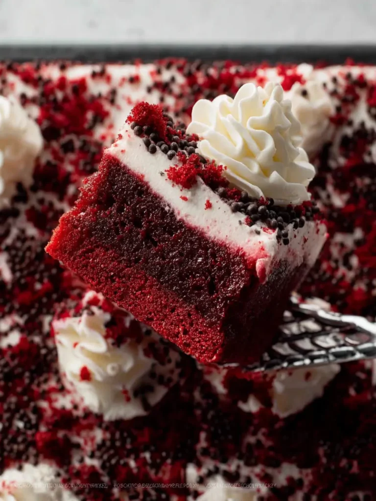Red Velvet Poke Cake Recipe First Image
