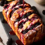 Roasted Blackberry Lemon Pull Apart Bread First Image