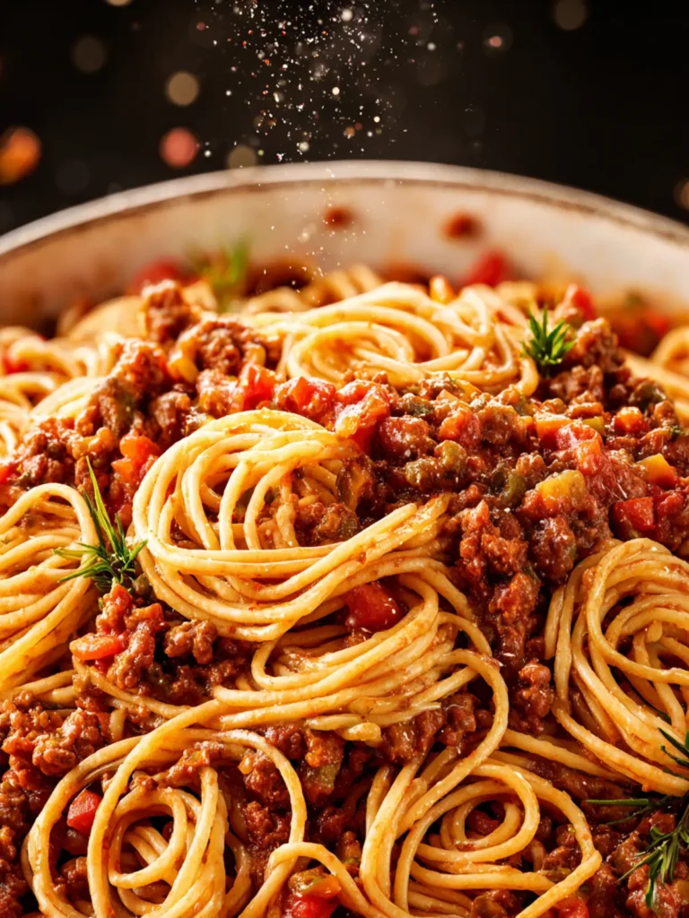 Shortcut Spaghetti and Meat Sauce First Image