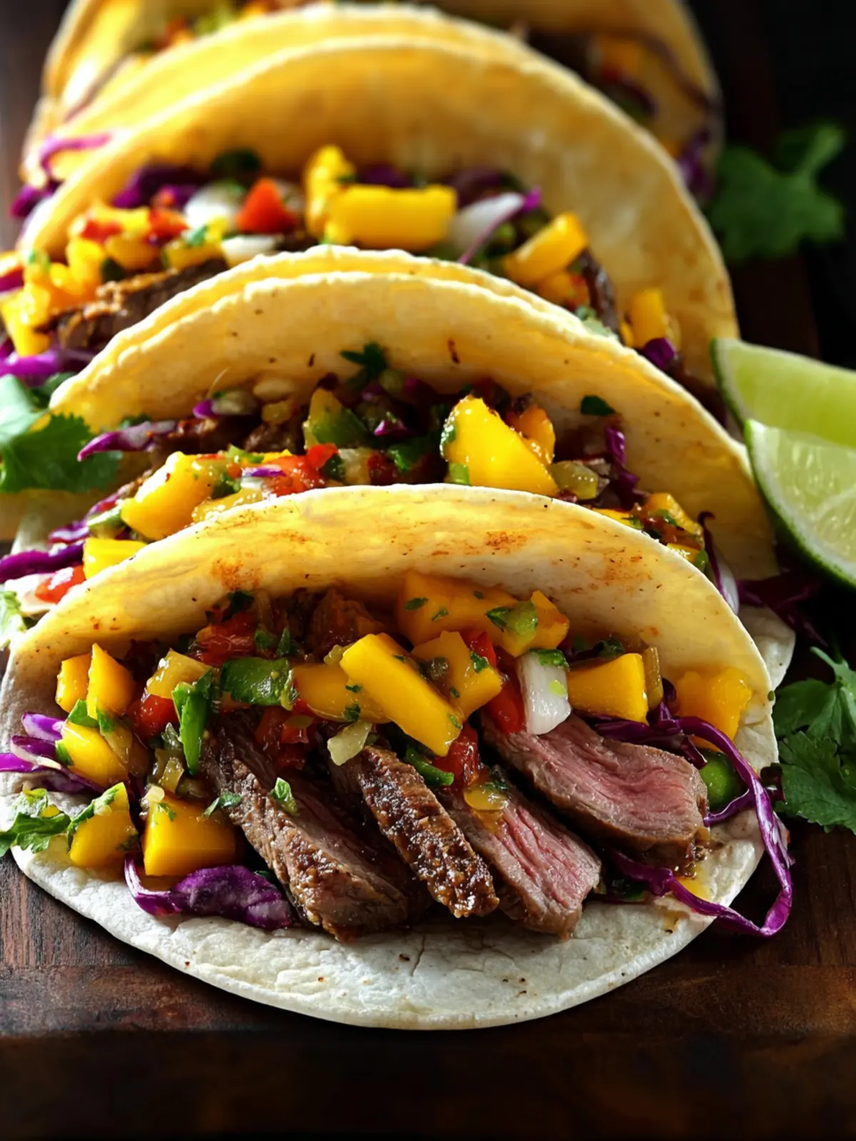 Steak Tacos with Mango Jalapeño Salsa First Image