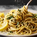 Easy 20 Minute Lemon Garlic Pasta First Image