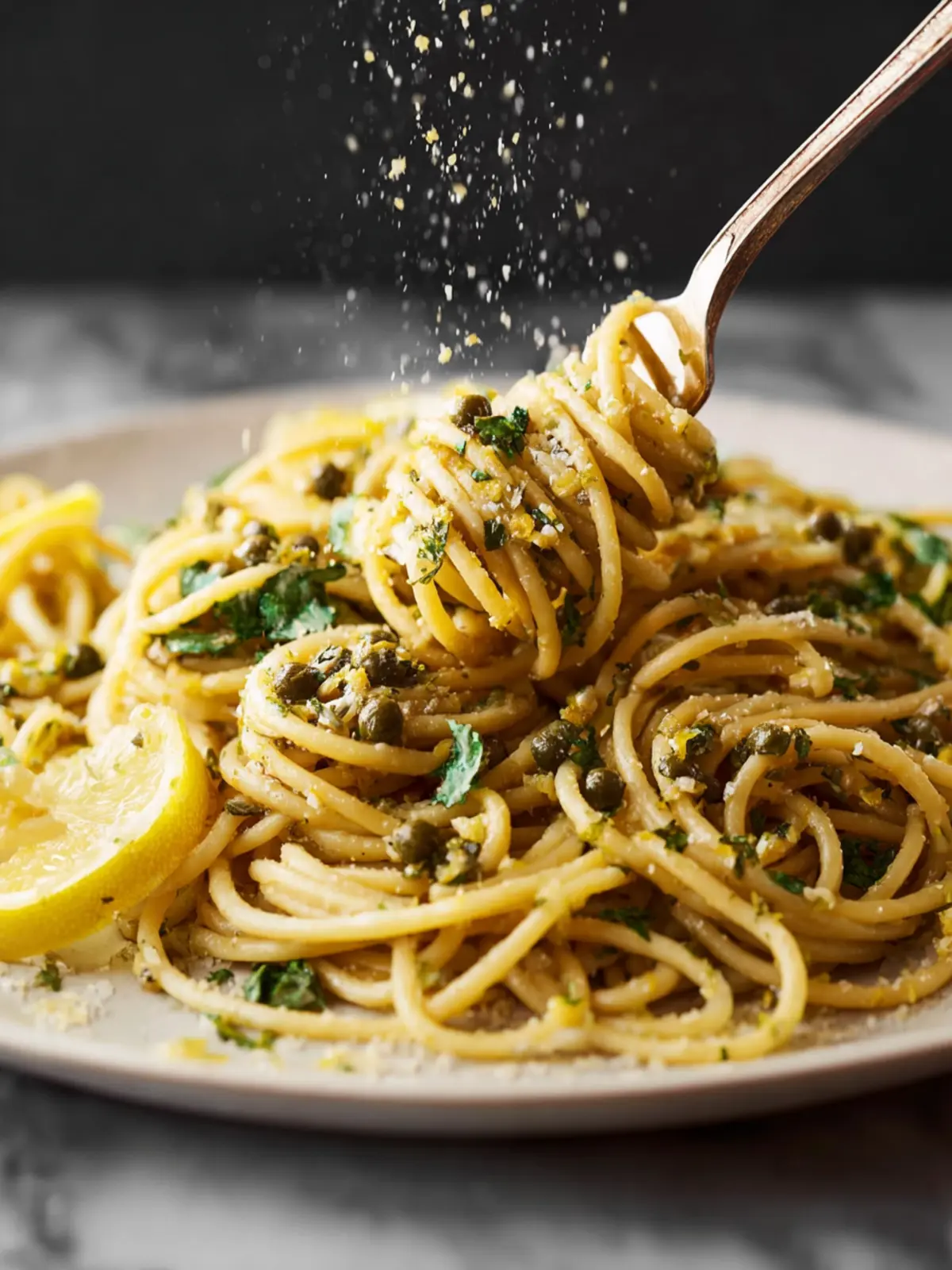 Easy 20 Minute Lemon Garlic Pasta First Image