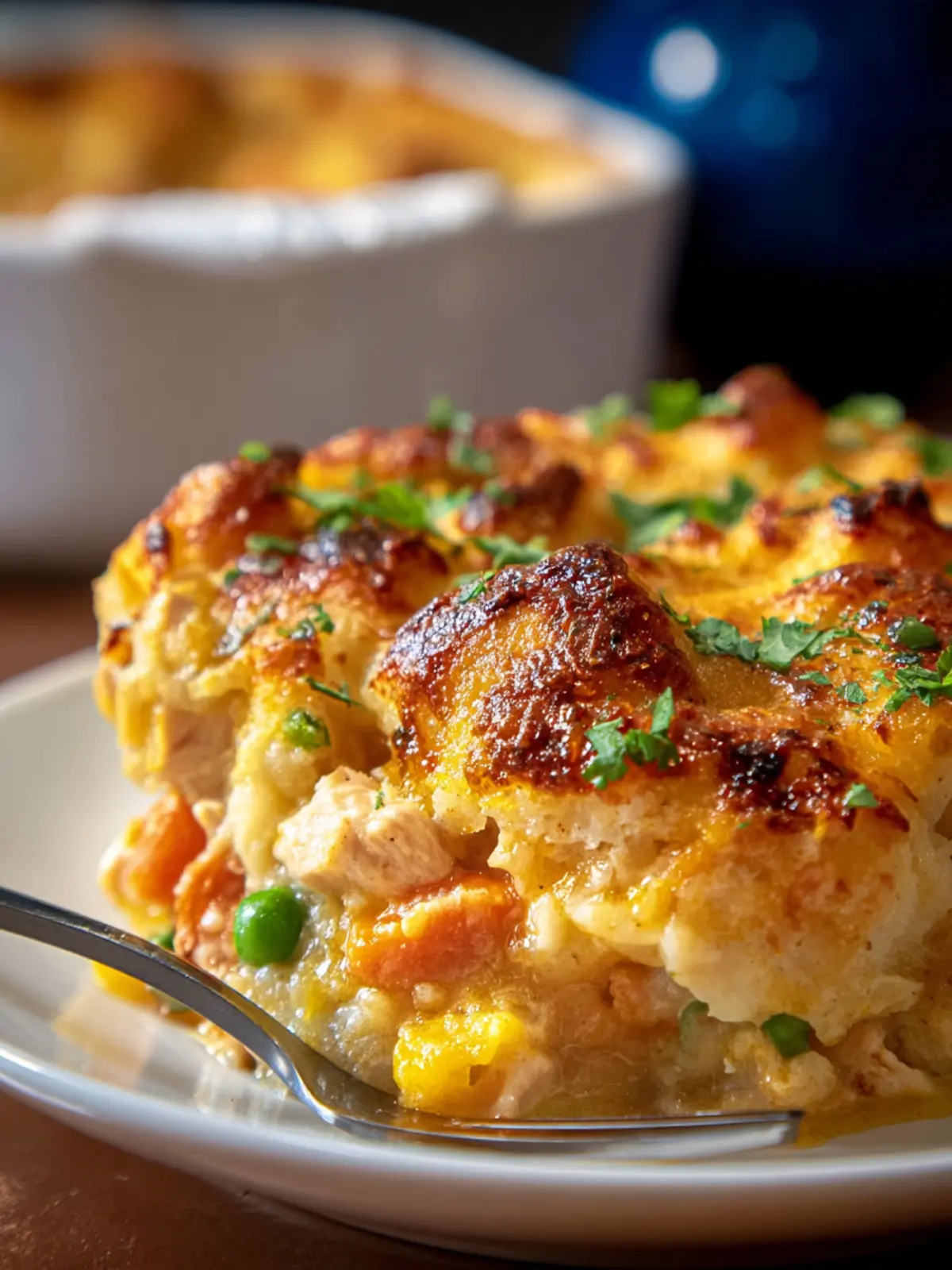 Magical Chicken Cobbler Dinner Casserole Recipe First Image