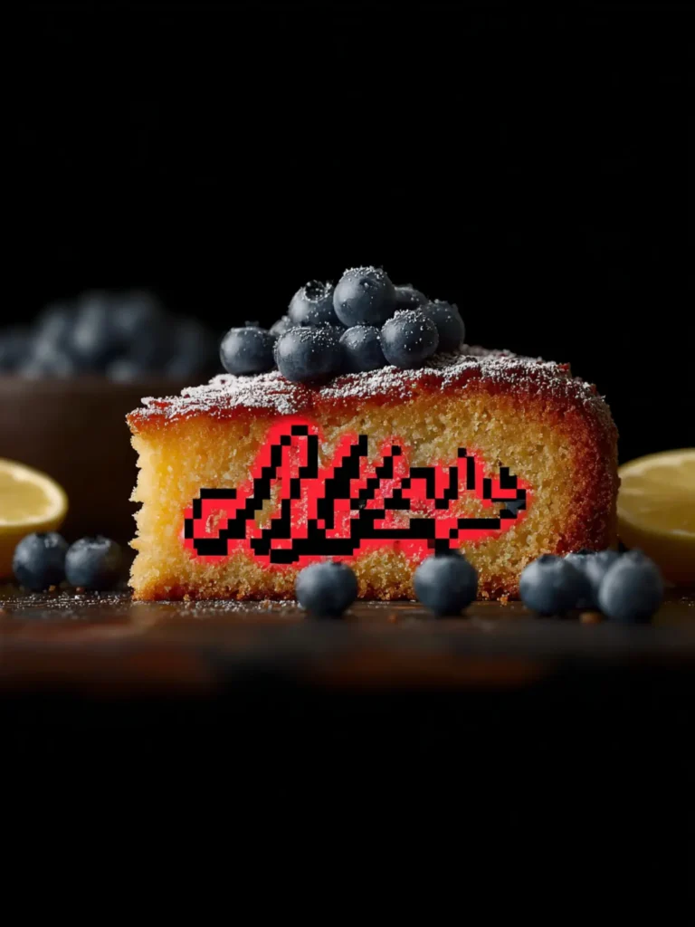 Simple Almond Flour Blueberry Lemon Cake Recipe First Image