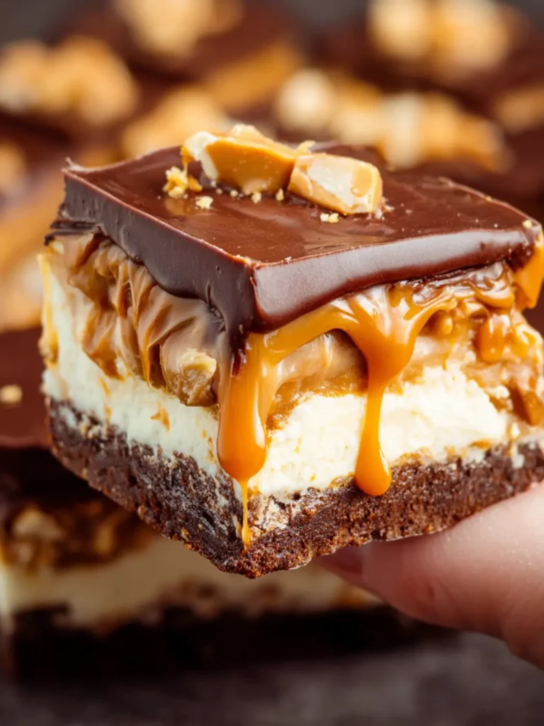 Snickers Cheesecake Bars First Image