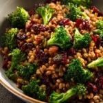 Wheat Berry Salad with Broccoli and Dried Cherries First Image