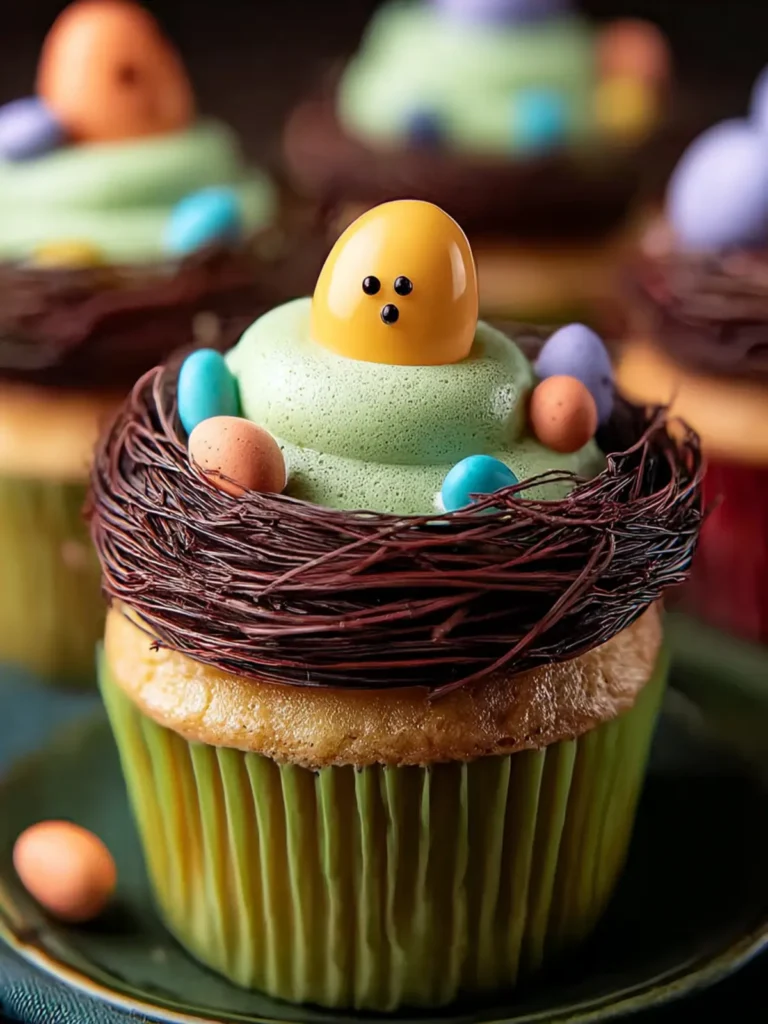 Bird Nest Easter Cupcakes First Image