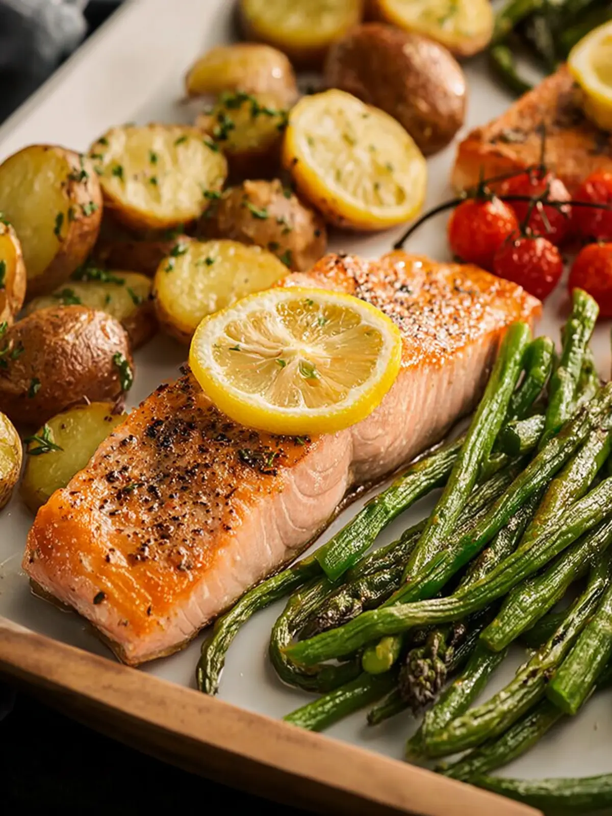 Sheet Pan Salmon First Image