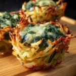 cheesy spinach hash brown cups First Image