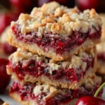 cherry almond crumb bars First Image