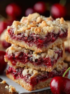 cherry almond crumb bars First Image
