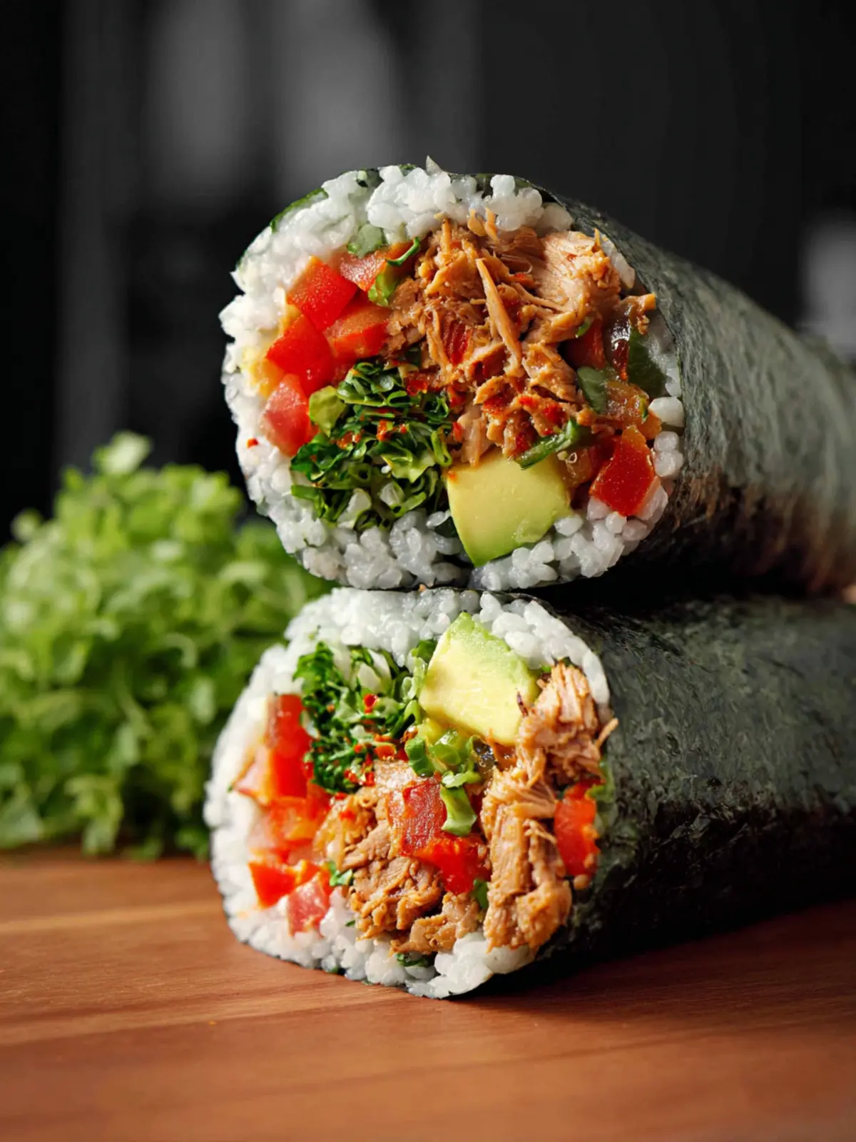 spicy tunacado sushi burrito First Image
